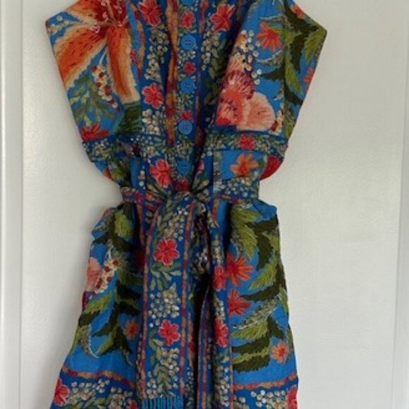 farm Rio Garden Blue Romper - small (NWT) - Picture 5 of 10